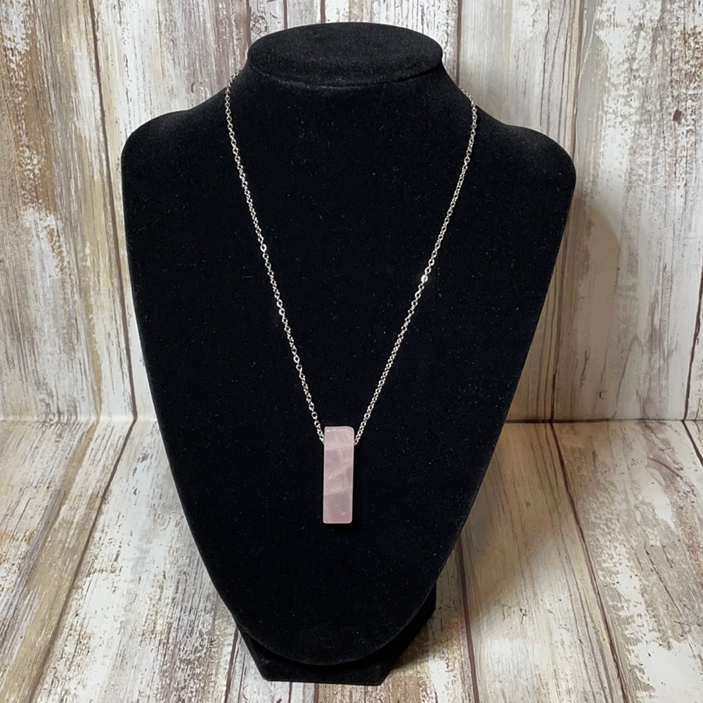 Rose 🌹 Quartz Necklace Crystal Healing Love ❤️